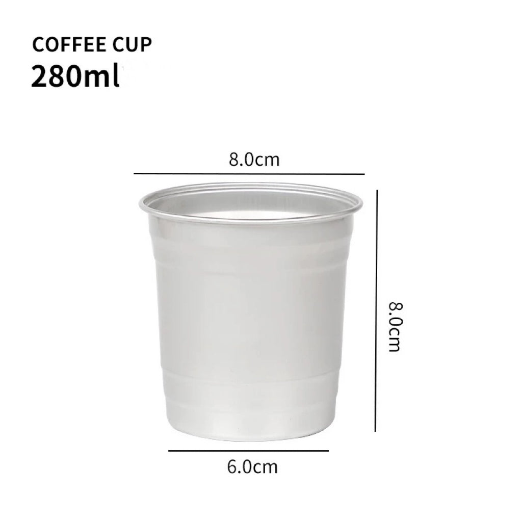 Aluminum Disposable Cups for Coffee, Milk Tea & Drinking - PurePax Limited